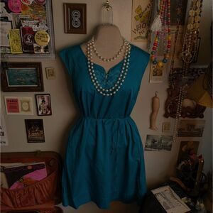 Calypso St. Barth Mini Sheath Dress Women's 10 Medium Light Blue Target
